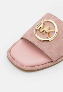 MICHAEL Michael Kors Damen HAYWORTH SLIDE - Pantolette Flach - Fawn -MICHAEL Michael Kors Geschäft dc7573fd622546a89887c059efc47a59