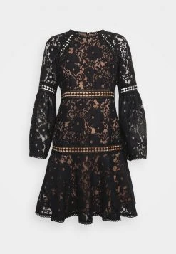 MICHAEL Michael Kors Damen BELL MINI DRESS - Cocktailkleid/festliches Kleid - Black -MICHAEL Michael Kors Geschäft e0cfe185eb1d4f14b615a68b29a2a08e