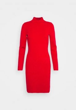 MICHAEL Michael Kors Damen ECO MOCK - Strickkleid - Crimson -MICHAEL Michael Kors Geschäft e345b7ed98cb4c71bb4b30cd14fb9624