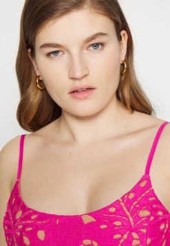 MICHAEL Michael Kors Damen PALM LACE DRESS - Cocktailkleid/festliches Kleid - Cerise -MICHAEL Michael Kors Geschäft e474e5992fc947478906e23f8460bf62