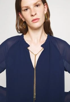 MICHAEL Michael Kors Damen SOLID CHAIN - Bluse - Navy 13 MICHAEL Michael Kors Damen SOLID CHAIN - Bluse - Navy -MICHAEL Michael Kors Geschäft e48b6bfdad4c4a3f945b96a9614c721e