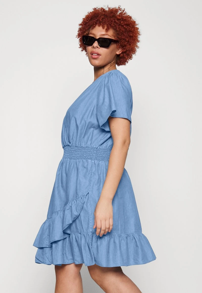 MICHAEL Michael Kors Damen WRAP DRESS - Freizeitkleid - Light Cadet Wash 6 MICHAEL Michael Kors Damen WRAP DRESS - Freizeitkleid - Light Cadet Wash – Bild 4