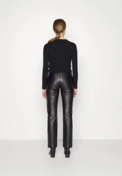 MICHAEL Michael Kors Damen CHAIN CUTOUT FITTED - Strickpullover - Black -MICHAEL Michael Kors Geschäft e6eacbfeede244db8aba42cd4713974b