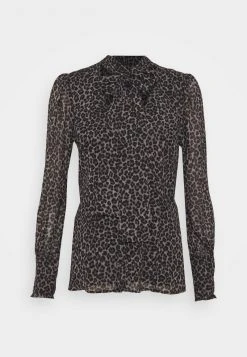 MICHAEL Michael Kors Damen CHEETAH TIE - Bluse - Malachitegry 14 MICHAEL Michael Kors Damen CHEETAH TIE - Bluse - Malachitegry -MICHAEL Michael Kors Geschäft e98a1c6b6abd4f309f7c277ad1062786