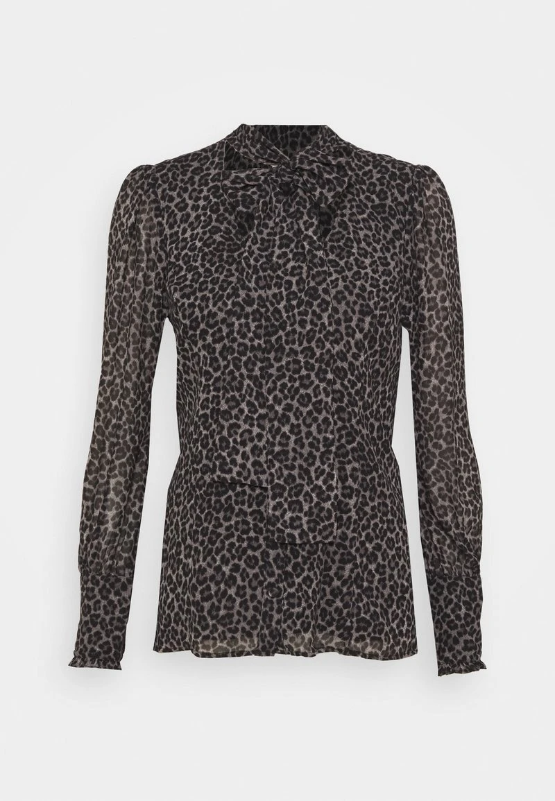 MICHAEL Michael Kors Damen CHEETAH TIE - Bluse - Malachitegry 8 MICHAEL Michael Kors Damen CHEETAH TIE - Bluse - Malachitegry – Bild 6