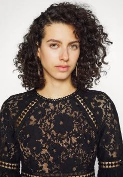 MICHAEL Michael Kors Damen BELL MINI DRESS - Cocktailkleid/festliches Kleid - Black -MICHAEL Michael Kors Geschäft eb43f425df004351b38c4c5217a156a1