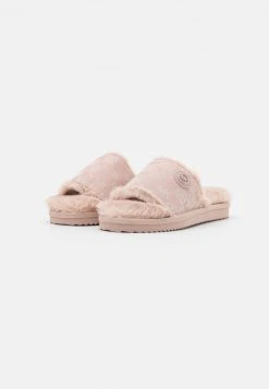 MICHAEL Michael Kors Damen JANIS SLIDE - Hausschuh - Soft Pink -MICHAEL Michael Kors Geschäft f408119a78274052a1d59b51702fcea3