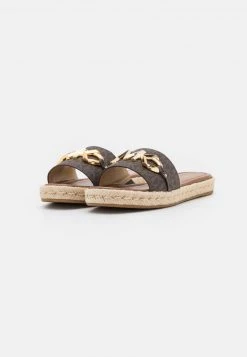 MICHAEL Michael Kors Damen IZZY SLIDE - Pantolette Flach - Brown/multicolor -MICHAEL Michael Kors Geschäft f75c5c0a9db440e092d4559a9a14d398