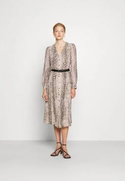 MICHAEL Michael Kors Damen SUPER SNAKE KATE - Blusenkleid - Dune