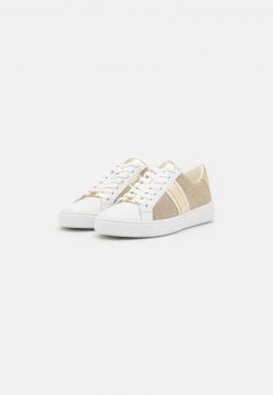 MICHAEL Michael Kors Damen IRVING STRIPE LACE UP - Sneaker Low - Pale Gold -MICHAEL Michael Kors Geschäft f9b444e4eee649f886c3cec8abdfe010