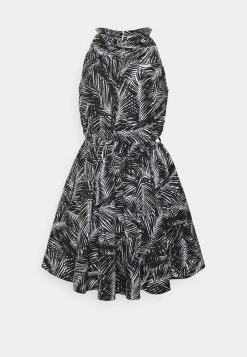 MICHAEL Michael Kors Damen PALM CHAIN NECK - Cocktailkleid/festliches Kleid - White/black 14 MICHAEL Michael Kors Damen PALM CHAIN NECK - Cocktailkleid/festliches Kleid - White/black -MICHAEL Michael Kors Geschäft fc87980ba22749d996f9d25b95a04380