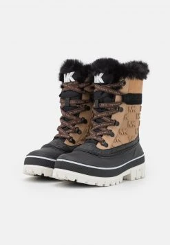 MICHAEL Michael Kors Damen OZZIE BOOT - Snowboot/Winterstiefel - Black/camel -MICHAEL Michael Kors Geschäft fd53f113494f489bacc5cd59e30f7196
