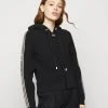 MICHAEL Michael Kors Damen LOGO ZIP HOODIE - Strickjacke - Black