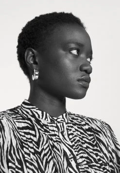 MICHAEL Michael Kors Damen LAWN ZEBRA MINI - Blusenkleid - White/black -MICHAEL Michael Kors Geschäft feef0a6f8e4c4c1797beb4b7b331e14b