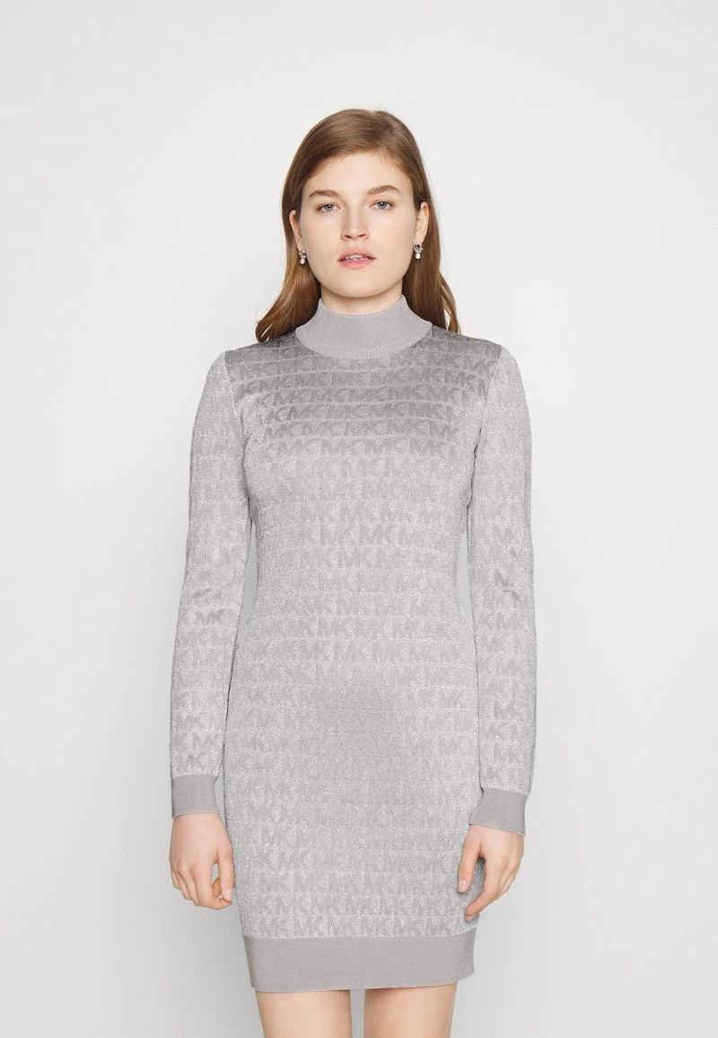 MICHAEL Michael Kors Damen Cocktailkleid/festliches Kleid - Mottled Dark Grey 3 MICHAEL Michael Kors Damen Cocktailkleid/festliches Kleid - Mottled Dark Grey